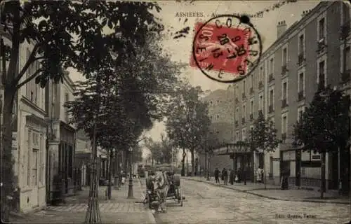 Ak Asnières sur Seine Hauts-de-Seine, Avenue d'Argenteuil