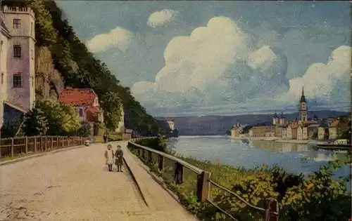 Ak Passau in Niederbayern, Straße, Kinder