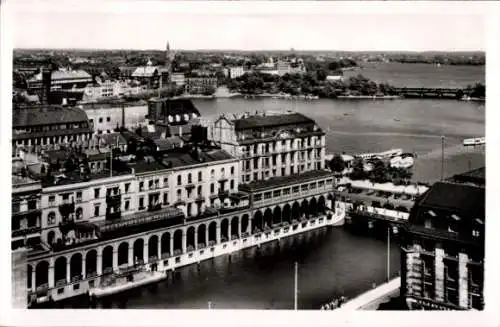 Ak Hamburg Mitte Neustadt, Alsterarkaden, Panorama