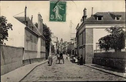 Ak Triel sur Seine Yvelines, La Grande Rue