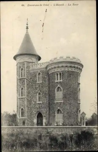 Ak L'Hautil Triel sur Seine Yvelines, La Tour