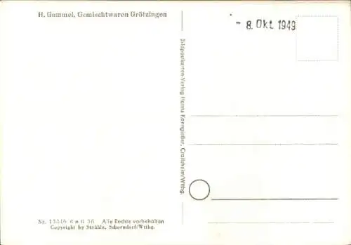 Ak Grötzingen Baden Württemberg, Fliegeraufnahme