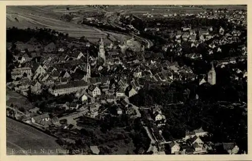 Ak Rottweil am Neckar, Fliegeraufnahme