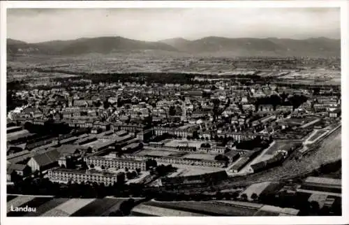 Ak Landau in der Pfalz, Fliegeraufnahme