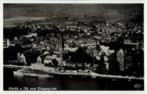 Ak Eltville am Rhein Hessen, Fliegeraufnahme