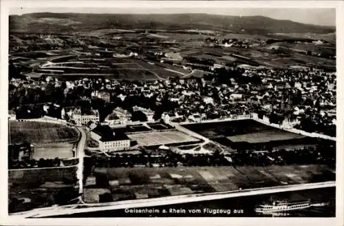 Ak Geisenheim am Rhein Hessen, Fliegeraufnahme