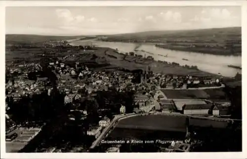 Ak Geisenheim am Rhein Hessen, Fliegeraufnahme