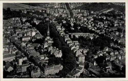 Ak Giessen Gießen an der Lahn Hessen, Fliegeraufnahme