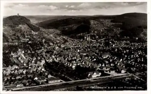 Ak Heppenheim an der Bergstraße, Fliegeraufnahme