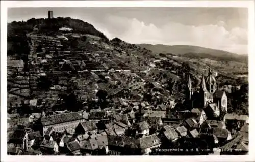 Ak Heppenheim an der Bergstraße, Fliegeraufnahme