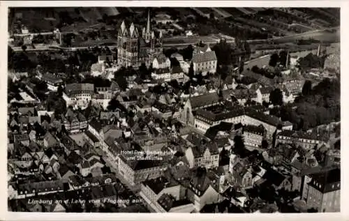 Ak Limburg an der Lahn, Fliegeraufnahme, Hotel Preußischer Hof, Stadtkaffee