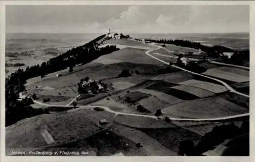 Ak Hohenpeißenberg Peißenberg Oberbayern, Fliegeraufnahme