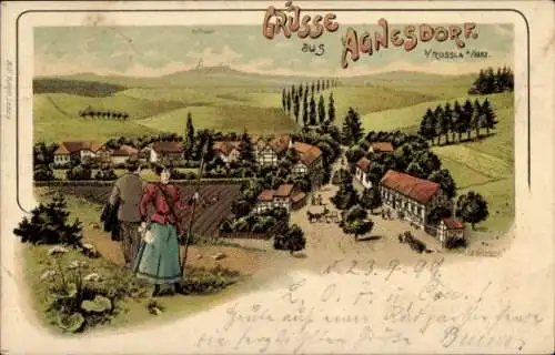 Litho Agnesdorf im Harz, Gesamtansicht