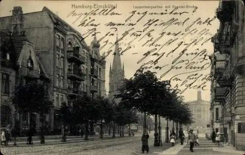 Ak Hamburg Eimsbüttel, Lappenbergsallee, Apostel-Kirche