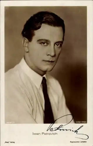 Ak Schauspieler Iwan Petrovich, Portrait, Ross Verlag 3657/1