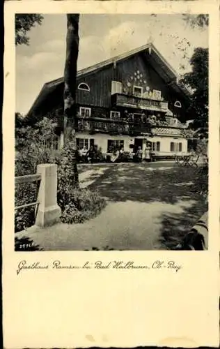 Ak Bad Heilbrunn in Oberbayern, Gasthaus Ramsau, Gäste