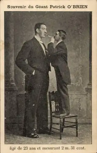 CPA Geant Patrick O'Brien, Age 23 ans et mesurant 2 m. 31 cent.