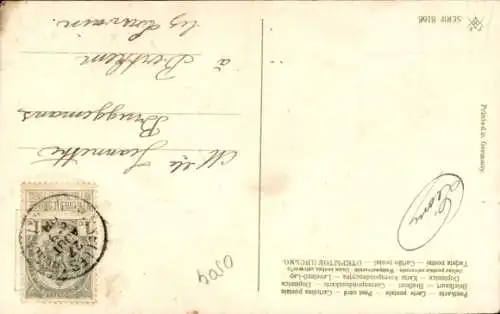 Ak Vermenschlichter Hund, Zigarette, Biene