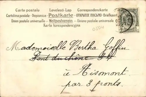 Litho Gemaltes Frau-Porträt, Poesie, Blumen