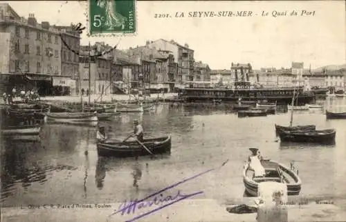 Ak La Seyne sur Mer Var, Quai du Port