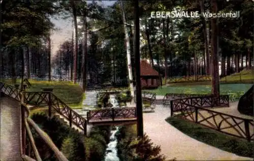 Ak Eberswalde in der Mark, Wasserfall