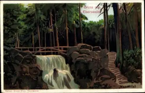 Ak Eberswalde in der Mark, Wasserfall