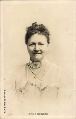 Ak Carola von Wasa Holstein, Letzte Königin von Sachsen, Portrait