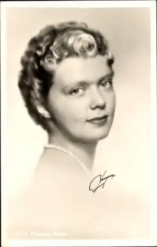 Ak Prinzessin Birgitta von Schweden, Portrait