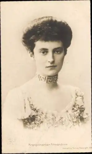 Ak Kronprinzessin Alexandrine von Dänemark, Alexandrine zu Mecklenburg