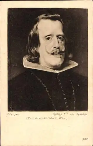 Künstler Ak Velazquez, Königin Philipp IV. von Spanien