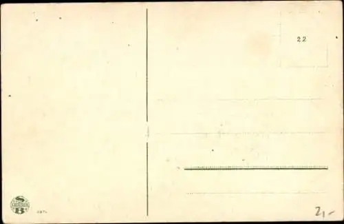 Künstler Ak Junge Frau, Portrait