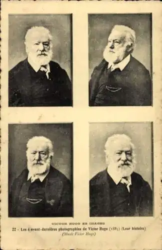 Ak Schriftsteller Victor Hugo, Portraits