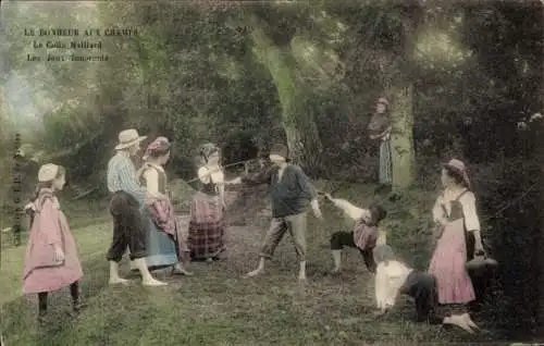 Ak Le Bonheur aux Champs, le Colin Maillard