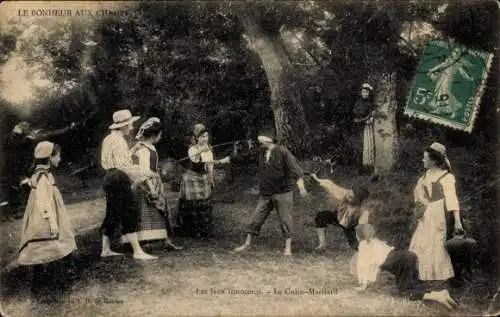 Ak Le Bonheur aux Champs, Le Colin Maillard