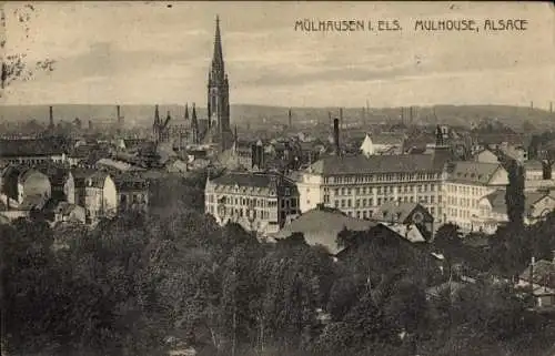 Ak Mulhouse Mülhausen Elsass Haut Rhin, Gesamtansicht