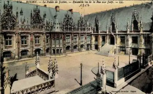 Ak Rouen Seine Maritime, Palais de Justice