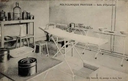 Ak Paris, Polyclinique Pasteur, Salle d'Operation