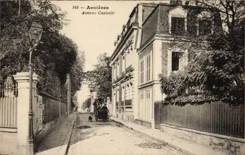 Ak Asnières sur Seine Hauts-de-Seine, Avenue Casimir