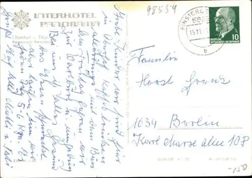 Ak Oberhof im Thüringer Wald, Restaurant Rennsteig