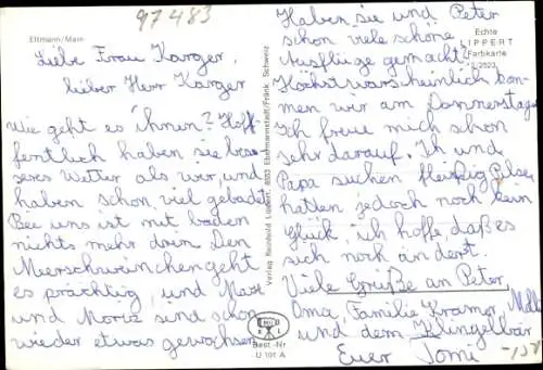 Ak Eltmann in Unterfranken, Gesamtansicht