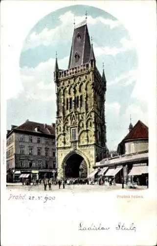 Ak Praha Prag Tschechien, Pulverturm