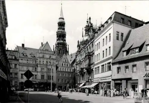 Foto Ak Zwickau, Hauptmarkt, Dom St. Marien 