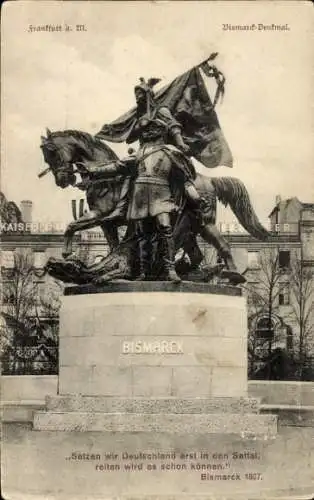 Ak Frankfurt am Main, Bismarck-Denkmal