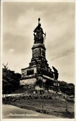 Ak Rüdesheim am Rhein, Niederwald Nationaldenkmal