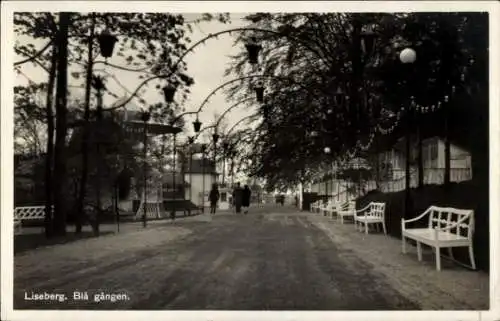 Ak Göteborg Schweden, Liseberg, Blå gången