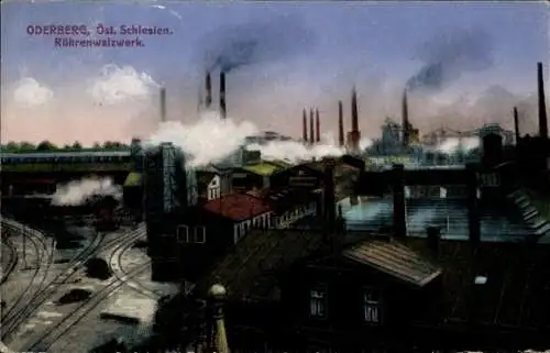 Ak Odersberg Tschechien, Blick auf Röhrenwalzwerg