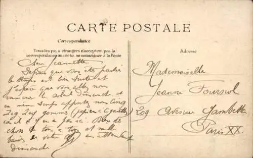 Ak Aerostation, L'Atterrissage du Dirigéable République, Französisches Luftschiff