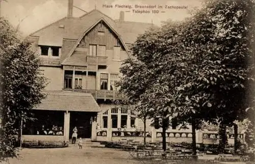Ak Braunsdorf Niederwiesa im Zschopautal, Haus Flechsig