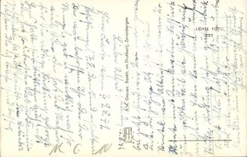 Ak Zevenbergen Nordbrabant, Vorderansicht eines Gebäudes, Straßenansicht, historische Architektur