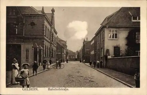 Ak Geldern am Niederrhein, Bahnhofstraße